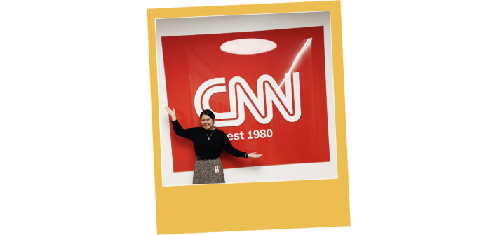 Jess interning at CNN